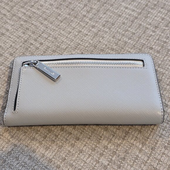 Kate Spade Madison Colorblock Large Slim Bifold Wallet - Gret - Picture 2 of 9